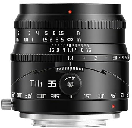 TTARTISAN 35mm F1.4 APS-C Tilt Shift Lens for Fujifilm, Large Aperture Manual Focus Lens Compatible for Fuji X Mount Camera X-A1.X-A10.X-A2.X-A3.X-A5.X-A7;X-M1;X-H1.X-H2.X-H2S X-T1.X-T10,X-T2.X-T20.