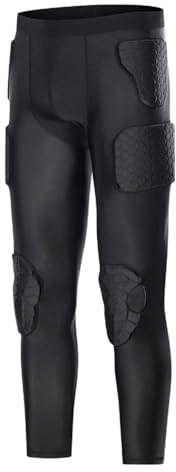 Pantalon de Football rembourré et amortissant avec Coussinets en nid d'abeille, Leggings intégrés pour Homme, Pantalon de Gardien de But de Protection pour Une complète Protection