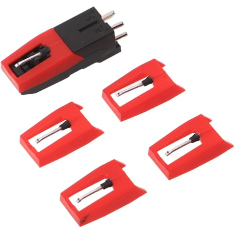 Abaodam Stilo Robusto per Giradischi Puntina di Ricambio per Vinile Accessori Audio per Sostituzione e Riparazione di Cartucce Fonografiche