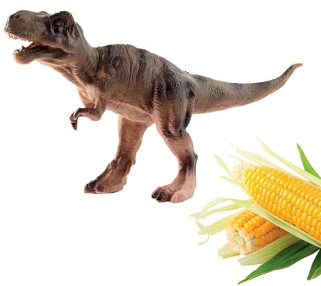Majskolvshållare dinosaurie – sötmajsspett gaffelset, rostfritt stålspetsar, värmebeständigt köksverktyg för BBQ grill picknick grill matlagning camping utomhus middag användning roligt grepphandtag