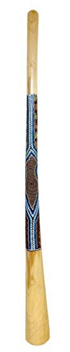 My Family House Didgeridoo - Albesia Wood - Handmade & Hand Painted Musical Instrument - 130 cm