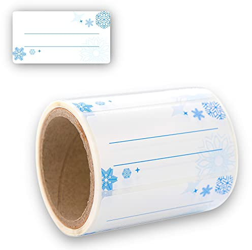Nord Tape Etiketten Selbstklebend 100 Stück 60x30mm, Klebe-Etiketten zum Beschriften von Einmach-Gläsern, Tiefkühletiketten, Einmachetiketten