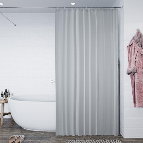 Croydex, Grey Textile Shower Curtain 180 x 180cm