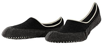 FALKE Herren Stoppersocken Cosyshoe Invisible M Hp Wolle rutschhemmende Noppen 1 Paar, Grau Anthracite Melange 3082, 39/40 EU
