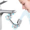 Drehbarer Multifunktionaler Verlängerungshahn, 1080° Drehbare Wasserhahn, Wasserhahn Verlängerung Aufsatz mit 2 Sprühfunktion, Strahlregler Schwenkbarer Wasserhahn, 1er-Pack