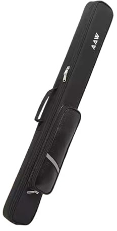Qianly Étui pour Queue de Billard, Sac de Transport léger avec bandoulière réglable, Pochette de Rangement pour Queue de Billard, Noir