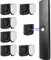 6 Stück Magnetische Fernbedienungshalter, Starker Magnethalterung, Wandmontage Fernbedienungshalter für Fernseher, Ventilator, Klimaanlage, Fernbedienungshalter mit selbstklebender Rückseite(Schwarz)