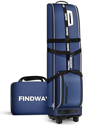 Findway Golf Reisetasche mit Extra Herausnehmbares Pad, 1680D strapazierfähiges Oxford Weich Seitige Verschleißfeste und wasserdichte Golftasche