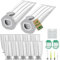 Aiuuee 12 Sacchetti per Folletto VK7 VK7S FP7 FP7S, 12 Sacchetti per Folletto fp7 + 2 Filtro Motore + 3 Spazzolini+1 Cacciavite+ 6 in 1 Profumatori, Kit di Accessori per Folletto VK7 FP7
