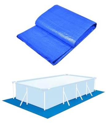 Kustimantu Pool Bodenplane Rechteckig 200 x 300 cm | Poolunterlage UV-Stabil & Reißfest | Bodenschutzplane Swimmingpool