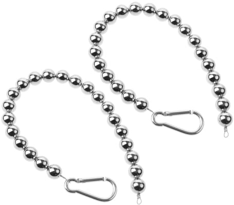 TOYZFRIENDY Anelli Fermabandiera in Acciaio Inox 2 Pezzi Perline per Asta Portabandiera da Esterno, Supporto Stabile per Bandiere Resistenti al Vento, Accessori per Pennoni e Fissaggio Rapido