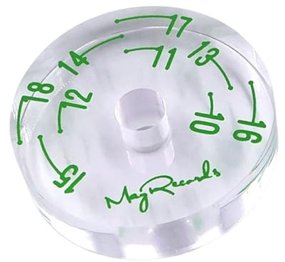 JDNH Adaptadores de tocadiscos de 7 pulgadas que reducen la sacudida, acrílico, garantiza una reproducción estable de música, adecuado para tocadiscos, accesorio de equipo profesional
