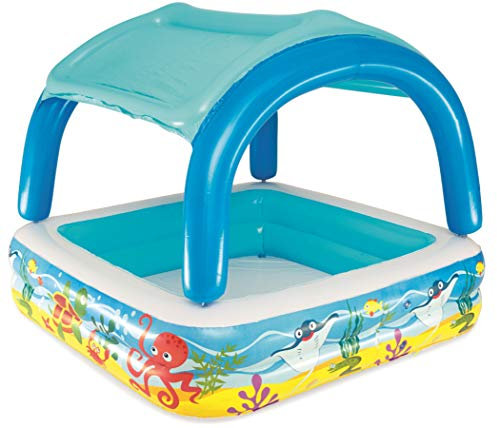 Bestway 52192B-03 - Planschbecken Canopy Play Pool, 147 x 147 cm