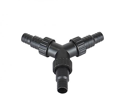 AquaOne Schlauchverbinder CST-01 Y-Stück 20/25mm I Hochwertiger Verbinder für Garten & Schwimmbad I Teichschlauch Poolschlauch Adapter I Reduzierung Anschluss
