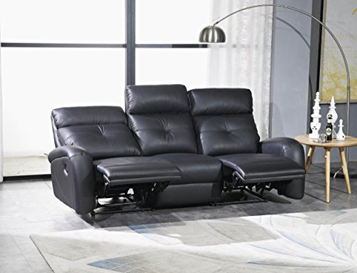 Mapo Möbel Voll-Leder Fernsehsofa Relaxsofa 3-Sitzer 5130-3-S
