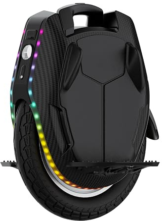 KINGSONG Elektrisches Gyrorad KS-S16X, Erwachsene, Schwarz, 2000W Motor, 1554-Wh-Akku, Reichweite bis zu 75km, 20km/h begrenzt, 16 Luftreifen, Lautsprecher und Bluetooth