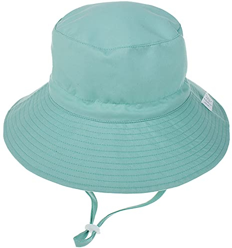 Malaxlx Unisexe Bob Bébé Chapeau de Soleil Vert Chapeau de Pêcheur Enfant Chapeaux de Seau Large Bord Chapeau de Plage Visière pour 2-6 Ans Fille Garçon