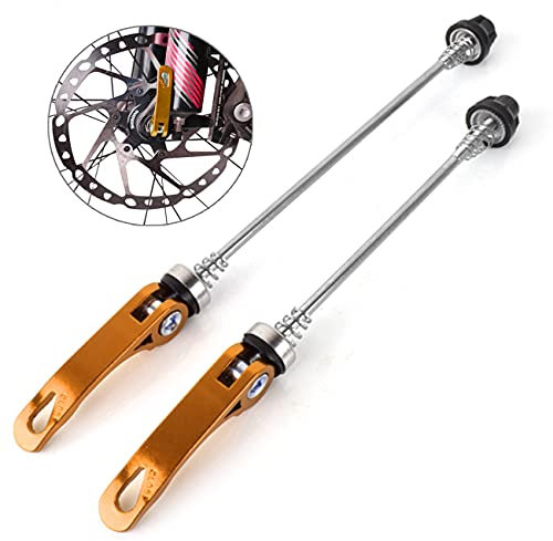 PLATT Cierres rápidos para Bicicletas, Aleación Aluminio Bike Pinchos De Eje De Liberación Rápida, Eje De Rueda Delantero Y Trasero para Bicicleta, para Bicicleta De Montaña Y Carretera