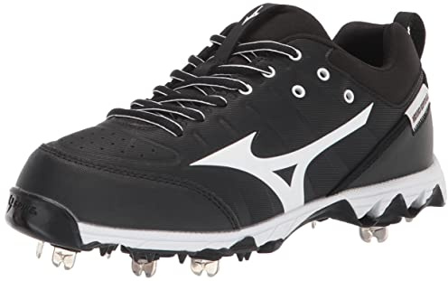 Mizuno 9-Spike Swift 7 - Scarpe da Softball da Donna, Nero e Bianco, 38 EU