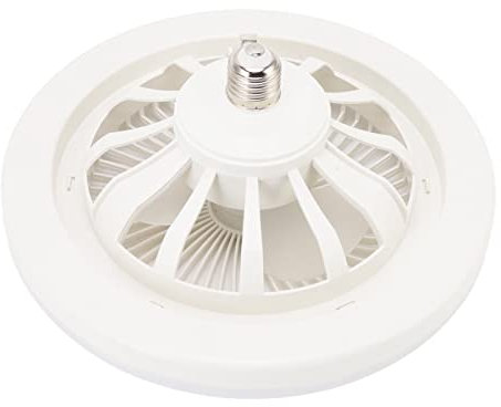 Garosa Ventilatore da Soffitto Moderno da Incasso con Luci LED, 36W 9,8 Pollici Mini Ventilatore a Circolatore E27 per Camera da Letto e Soggiorno - Design Invisibile e Funzione Ventola
