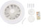 Garosa Ventilatore da Soffitto Moderno da Incasso per Interni con Luci, 36W 9,8 Pollici Mini Ventilatore a Circolatore E27 Lampada a Ventola a LED per Camera da Letto Soggiorno Cucina