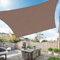 Duerer Sonnensegel 3.6x4.8m Rechteckig Sonnenschutz Garten Balkon und Terrasse, 95% UV Schutz, 185g/m² hoch Dichte Gewebe wasserdurchlässig für Patio, Pergola, Hinterhofa, Außenbereich-Braun Farbe