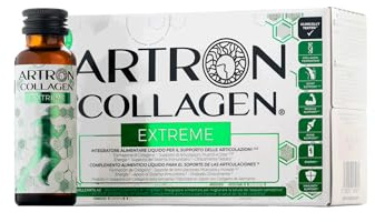 GOLD COLLAGEN Artron Collagen Extreme - Integratore Difese Immunitarie e Supporto Muscolare, Ossa, Articolazioni e Cartilagine Liquido per Formazione Collagene con Vitamina D C B E, 1 Pack 10x50 ml