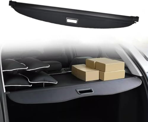 CJSjiasu Auto Einziehbarer Laderaumabdeckung für VW Sharan 7N 2011-2022 Kofferraum Cargo Cover Frachtabdeckungen für Automobile Schutz Der PrivatsphäRe Abdeckung