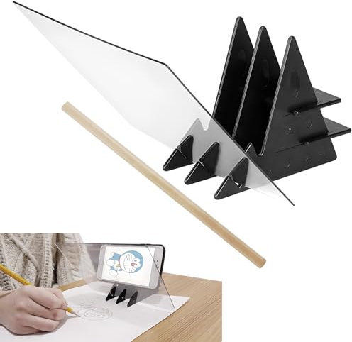 Projecteur de Dessin Optique, Planche à Dessin Optique, Planche à Dessin à Réflexion, Tablette de Dessin en Acrylique de Haute Qualité pour Enfants, Débutants, Outil d'Aide au Dessin et à la Peinture