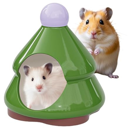 Escondites Refrigerantes para Hámster | Casas y Refugios para Hámsteres | Cuevas de Entorno Estable para Erizo, Chinchilla y Pequeñas Mascotas, para Descansar Jugar