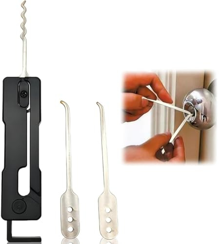 Lock Picking Kits,Lock Picking Tool,Hook and Pick Set,Key Decoder Loc-K Pick,Portable Lockpicking Tool with Iron Material,with Gravity Pic-Ks,for Practice and Skill Development,for Beginners&Training
