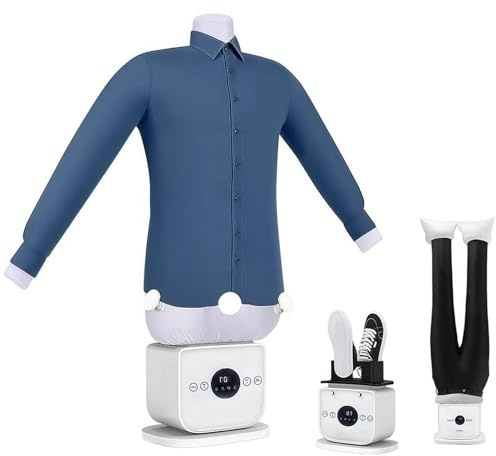 LSRFXF Stira Camicie, Manichino per Stirare Touch, Ferro da Stiro a Vapore Portatile per L'Ufficio Domestico, Smacchiatore Rapido, 109 Pori