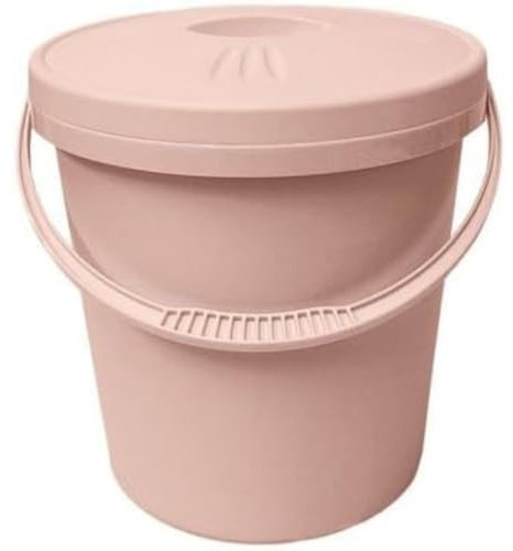 Junior Joy 16L Nappy Storage Pail with Secure Lid and Handle – Pink – Durable, Odour-Blocking Bin for Baby Nappies, Laundry, Toys – 80cm x 60cm x 47cm – Multi-Purpose, Easy-Clean Plastic