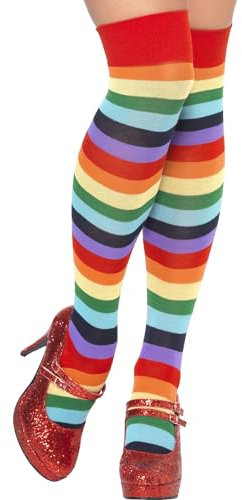 Smiffys Clown-Socken, Lang, Mehrfarbig Halloween