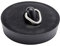 WENKO Ventilstopfen 45,5 mm - Abflussstöpsel, 4.6 x 4.6 cm, Schwarz