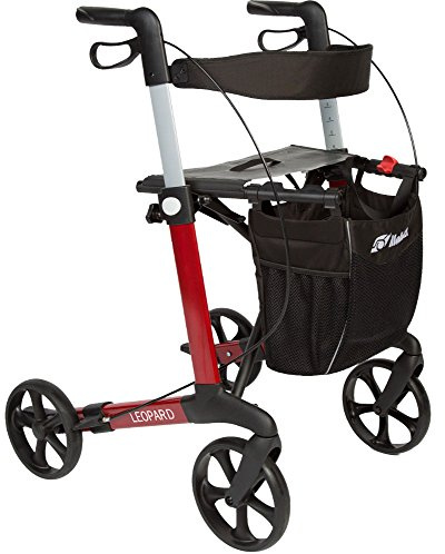 Mobilex Rollator Leopard rot