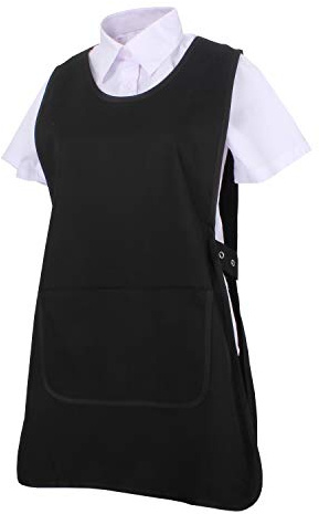 MISEMIYA Tablier de cuisine MZ-631 unisexe pour adulte, Tablier de nettoyage 868-1 noir, M