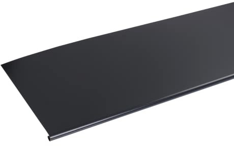 Bande à ourlet ALUMINIUM GRIS ARDOISE - 2M - Dimension du profilé 166 mm