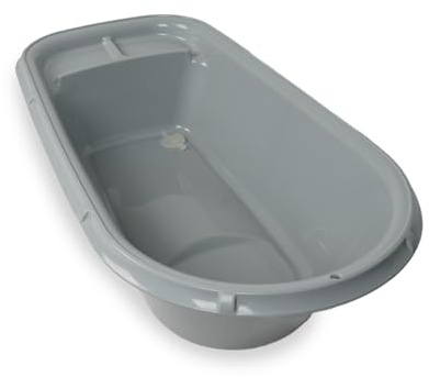 Thermobaby Bañera de lujo gris Charme – De nacimiento a 12 meses – Fabricado en Francia