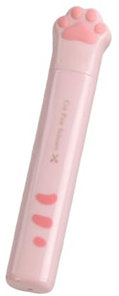 Pink Kawaii Cat Paw Scissors, Mini Portable Cute Stationery Scissors Stainless Steel Multifunctional Office Novelty Folding Art for Home School Office, Teacher Student Kids, Students