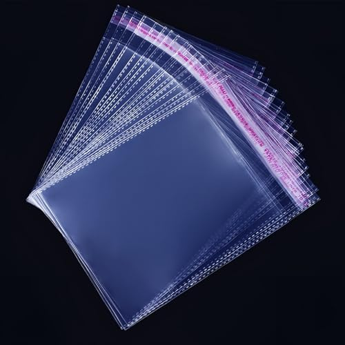 Festa Centro 14x20+3cm 100 pz Bustine Trasparenti Richiudibili con Chiusura Adesiva, Buste di Plastica Autoadesive OPP per Imballaggio