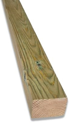 Listello in legno di pino nordico da 200 cm, sezione 4,5x6 cm, classe di impermeabilizzazione 4