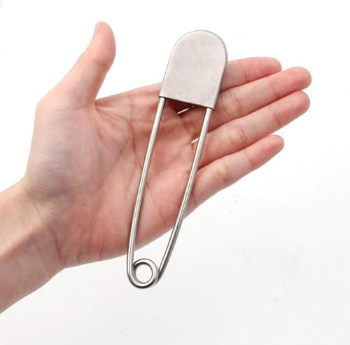 Carroterr Spille da balia grandi da 12,7 cm, in metallo resistente, per creare gioielli, artigianato, arte e spille