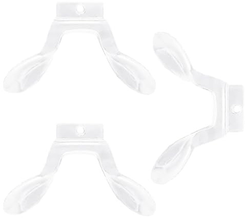 HONGLINSONG 3 PCS Eyeglasses Nose Pads U-Shaped Glasses Nose Pads Soft Silicone Saddle Bridge Pad Replacement — Comfortable Non-Slip Support for Kids and Adults