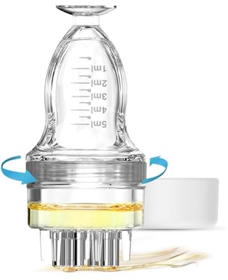 Minoxidil, applicatore per olio per capelli, pettine per siero del cuoio capelluto, applicare il liquido direttamente sul cuoio capelluto, strumento ausiliario per la crescita dei capelli, nutre