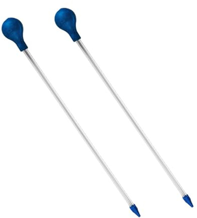 BAZEITFLOW Lot de 2 Tubes D’Alimentation pour Coraux en Silicone Souple Longueur 40 CM Distributeur de Nourriture pour Poissons de Récif Accessoire Aquarium pour Nourrir Coraux et