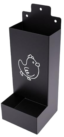 TIKATARER Comedero para Aves de Corral, Dispensador de Alimentación de Hierro de Almacenamiento Grande con Bandeja Desmontable y Diseño Colgante, Alimentador de Aves de Corral por Gravedad Colgante