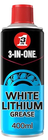 3-IN-ONE White Lithium Grease 400ml - Long-Lasting Lubrication for Precision Mechanisms and Metal to Metal Applications