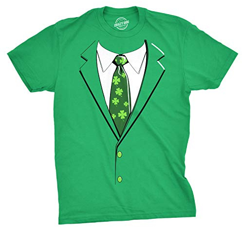 Green Irish Tuxedo Funny Drinking Saint Patricks Day T Shirt Green M