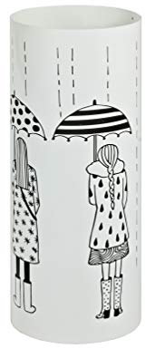 HAKU Möbel Portaombrelli bianco, metallo - Dim. A 45 cm x Ø 18 cm, Stile Moderno